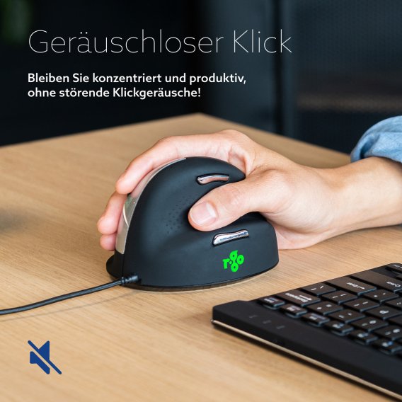R-Go HE Break Geräuschloses Setting am Schreibtisch